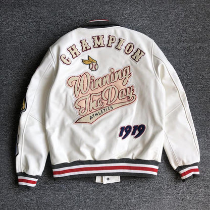 Leather Bomber Jacket