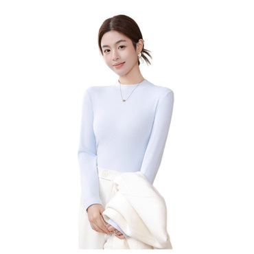 Half Turtleneck Inner Wear Warm Thickened Long Sleeve Loose Top