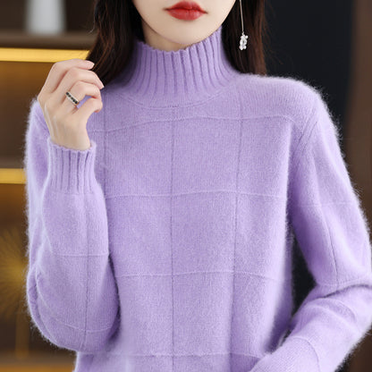 High Collar Short Knitted Sweaters
