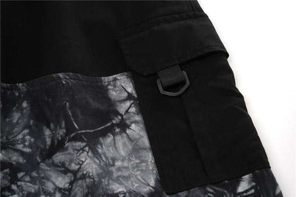 Tie Dye Panel Cargo Pants