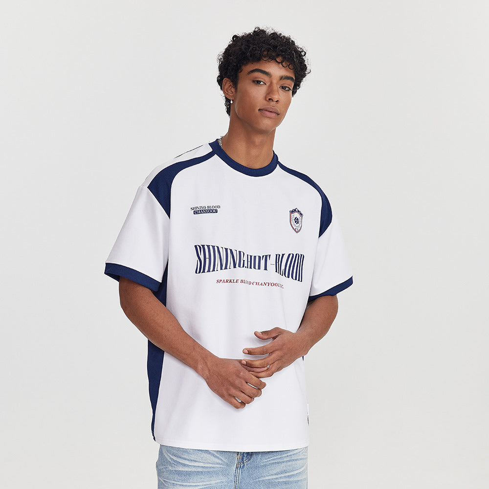 Contrast Emblem Graphic Tee