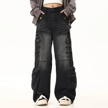 Washed Hole Denim