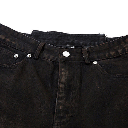 Waste Soil Spray Painting Denim