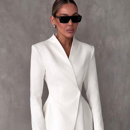 White Lapel Blazers