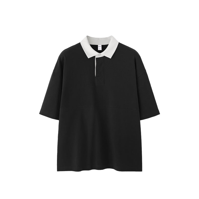 Loose Fit Lapel Polo Shirt