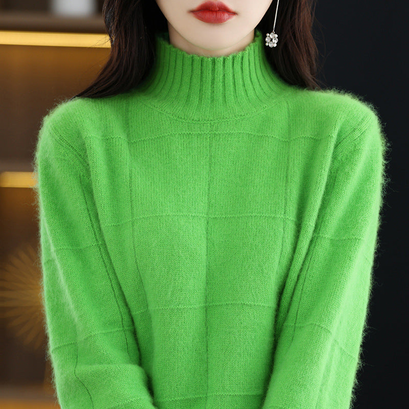 High Collar Short Knitted Sweaters