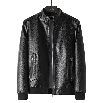 Men's Simplicity Leather Coat