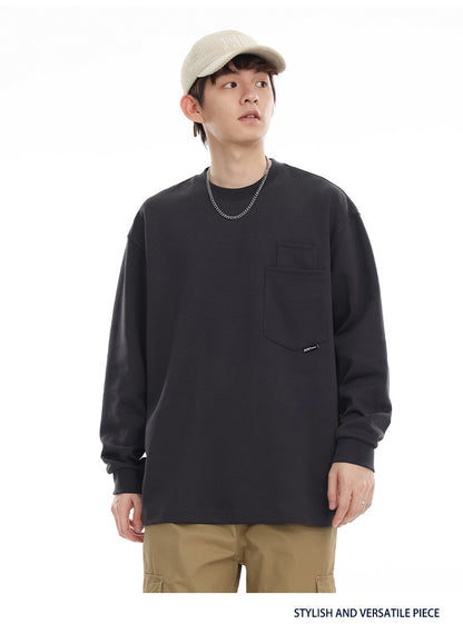 Essential Long-Sleeve Pocket Tee