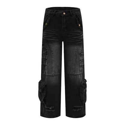 Washed Hole Denim