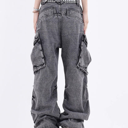 Wide Leg Straight Jeans